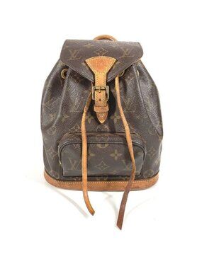 Louis Vuitton Backpack Mini Montsouris Monogram Canvas Brown